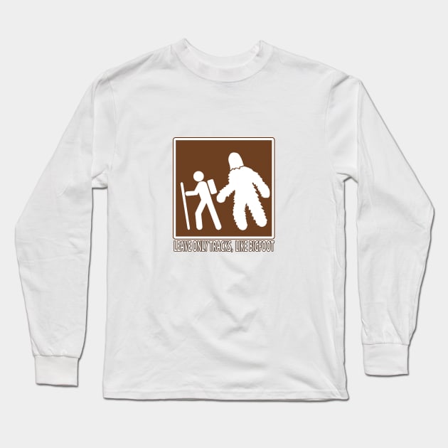 Bigfoot Tracks- Hiking Series Long Sleeve T-Shirt by theartofron